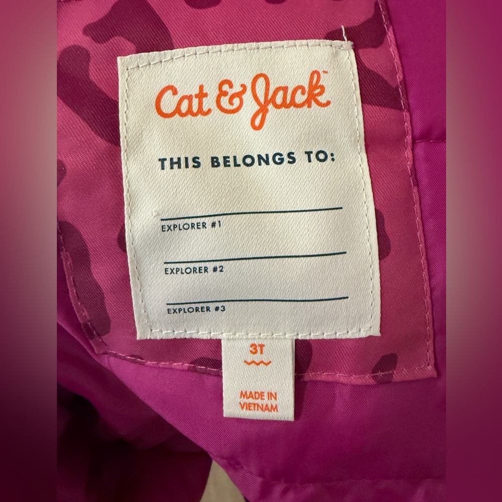 Toddler 3-in-1 Snowplay Jacket - Cat & Jack - Magenta 3T - Picture 5 of 10